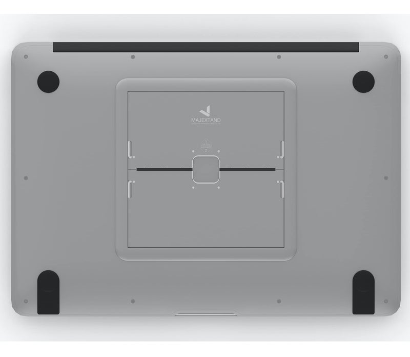 MAJEXTAND Paper-Thin Stand for MacBook  Laptop Riser  Slim Portable Ergonomic Ventilated Stand  6 Adjustable Heights from 2.1"" to 3.6""  Compatible with Laptops Up to 18   US Patented (Space Gray) - Image 2